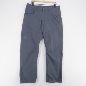 Arcteryx Bastion Pant Mens 34x32 Bluish Gray Cotton Nylon Canvas Articulated